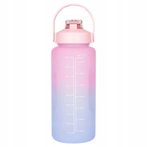 BIDON BUTELKA MOTYWACYJNA 2L Z MIARKĄ SZCZELNA BPA-FREE FITNESS SPORT BIDON BUTELKA MOTYWACYJNA 2L Z MIARKĄ SZCZELNA BPA-FREE FITNESS SPORT
