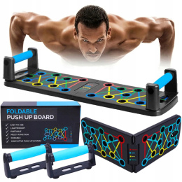 DESKA UCHWYTY DO POMPEK ĆWICZEŃ POMPKI PUSH UP SOLIDNA 16w1 MULTIFUNKCYJNA