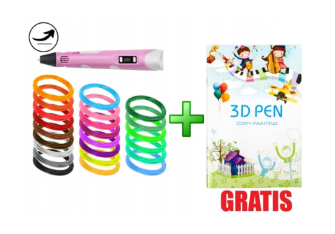 DreamCraft DŁUGOPIS 3D PEN 3D NIEBIESKI ZESTAW XXL 110M KSIĄŻECZKA FILAMENT DreamCraft DŁUGOPIS 3D PEN 3D NIEBIESKI ZESTAW XXL 110M KSIĄŻECZKA FILAMENT
