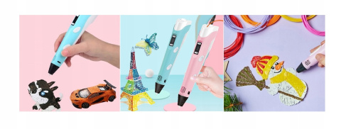 DreamCraft DŁUGOPIS 3D PEN RÓŻOWY XXL 20 KOLORÓW 110M KSIĄŻECZKA FILAMENT DreamCraft DŁUGOPIS 3D PEN RÓŻOWY XXL 20 KOLORÓW 110M KSIĄŻECZKA FILAMENT