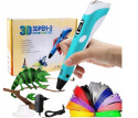 DreamCraft DŁUGOPIS 3D PEN RÓŻOWY XXL 20 KOLORÓW 110M KSIĄŻECZKA FILAMENT