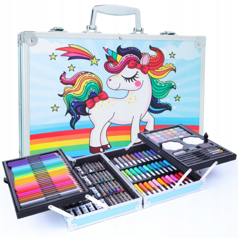 DreamCraft ZESTAW DO MALOWANIA ARTYSTYCZNY KREDKI PISAKI OŁÓWKI 145 EL. XXL DreamCraft ZESTAW DO MALOWANIA ARTYSTYCZNY KREDKI PISAKI OŁÓWKI 145 EL. XXL