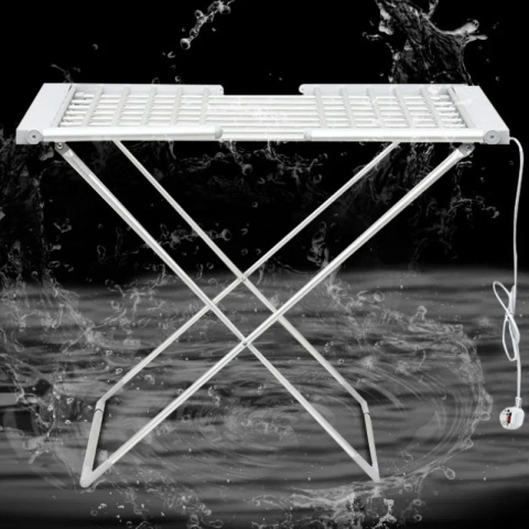 ELEKTRYCZNA SUSZARKA NA PRANIE BASIC STOJĄCA ROZKŁADANA SZYBKOSCHNĄCE 147cm ELEKTRYCZNA SUSZARKA NA PRANIE BASIC STOJĄCA ROZKŁADANA SZYBKOSCHNĄCE 147cm