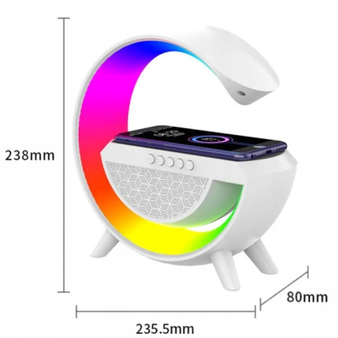 GŁOŚNIK BLUETOOTH BEZPRZEWODOWY PRZENOŚNY ŁADOWARKA PODŚWIETLENIE RGB XXL GŁOŚNIK BLUETOOTH BEZPRZEWODOWY PRZENOŚNY ŁADOWARKA PODŚWIETLENIE RGB XXL