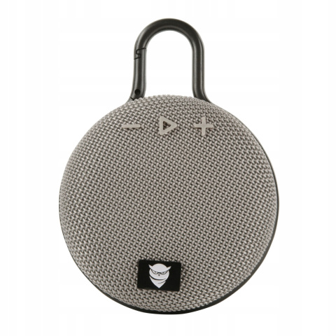 GŁOŚNIK ZAWIESZKA BEZPRZEWODOWY BLUETOOTH MOBILNY Z KLAMRĄ SZARY GŁOŚNIK ZAWIESZKA BEZPRZEWODOWY BLUETOOTH MOBILNY Z KLAMRĄ SZARY