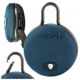 GŁOŚNIK ZAWIESZKA BEZPRZEWODOWY BLUETOOTH MOBILNY Z KLAMRĄ ZIELONY