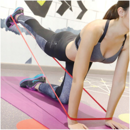 GUMY DO ĆWICZEŃ OPOROWE FITNESS MOCNE ZESTAW 4 SZTUKI PRO