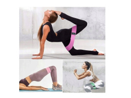 GUMY DO ĆWICZEŃ OPOROWE TAŚMY MATERIAŁOWE FITNESS MOCNE ZESTAW 3 SZTUKI PRO