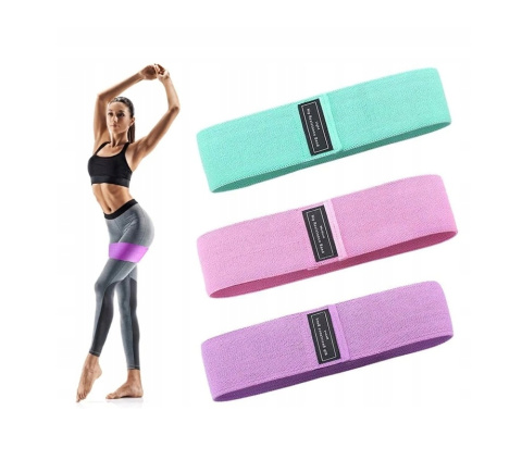 GUMY DO ĆWICZEŃ OPOROWE TAŚMY MATERIAŁOWE FITNESS MOCNE ZESTAW 3 SZTUKI PRO GUMY DO ĆWICZEŃ OPOROWE TAŚMY MATERIAŁOWE FITNESS MOCNE ZESTAW 3 SZTUKI PRO