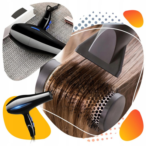 GlamVibe SUSZARKA DO WŁOSÓW JONIZUJĄCA Z DYFUZOREM PRO 2200W GlamVibe SUSZARKA DO WŁOSÓW JONIZUJĄCA Z DYFUZOREM PRO 2200W