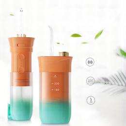 IRYGATOR DO ZĘBÓW BEZPRZEWODOWY DENTYSTYCZNY MOCNY 4 DYSZE 3 TRYBY 200 ML