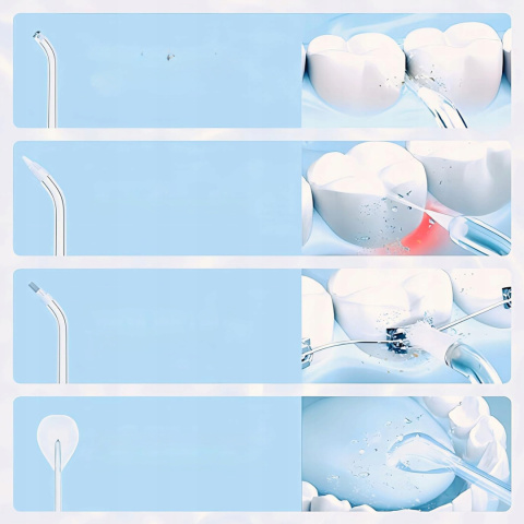 IRYGATOR DO ZĘBÓW BEZPRZEWODOWY DENTYSTYCZNY MOCNY 4 DYSZE 3 TRYBY 200 ML IRYGATOR DO ZĘBÓW BEZPRZEWODOWY DENTYSTYCZNY MOCNY 4 DYSZE 3 TRYBY 200 ML