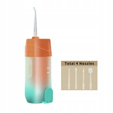 IRYGATOR DO ZĘBÓW BEZPRZEWODOWY DENTYSTYCZNY MOCNY 4 DYSZE 3 TRYBY 200 ML IRYGATOR DO ZĘBÓW BEZPRZEWODOWY DENTYSTYCZNY MOCNY 4 DYSZE 3 TRYBY 200 ML