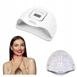 LAMPA DO PAZNOKCI UV LED HYBRYD ŻELI MOCNA 80W DO HYBRYDY SUN MAX X5 LCD