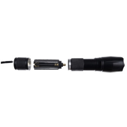 LATARKA TAKTYCZNA 2W1 LED CREE SURVIVALOWA ZOOM STROBOSKOP WOJSKOWA AKU