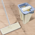 MOP PŁASKI 33CM 3 WKŁADY DWUKOMOROWE WIADRO - Szybkie i Czyste Sprzątanie