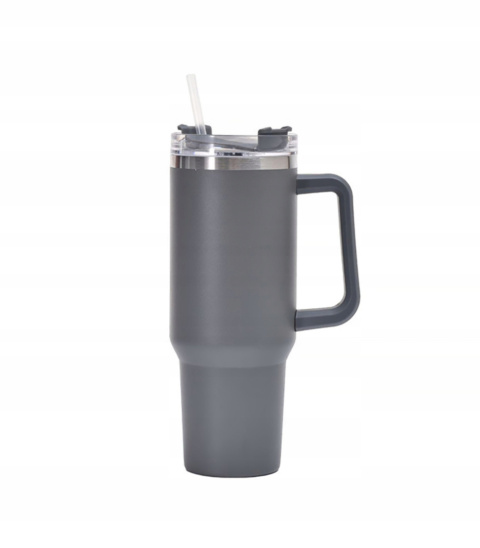 MagiCook KUBEK TERMICZNY SZARY 1200 ML ZE SŁOMKĄ STYLE USA Szarość MagiCook KUBEK TERMICZNY SZARY 1200 ML ZE SŁOMKĄ STYLE USA Szarość
