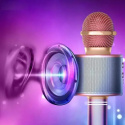 Mikrofon Mikrofon Karaoke dla Dzieci RGB RÓŻOWY