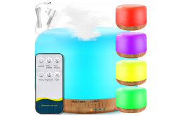 NAWILŻACZ POWIETRZA DYFUZOR AROMATERAPIA LAMPKA NOCNA RGB JONIZATOR ZAPACH