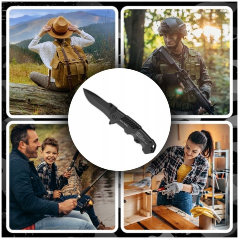 NÓŻ SKŁADANY TAKTYCZNY SURVIVAL MYŚLIWSKI DO CIĘCIA OSTRY FINKA CAMPING NÓŻ SKŁADANY TAKTYCZNY SURVIVAL MYŚLIWSKI DO CIĘCIA OSTRY FINKA CAMPING