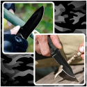 NÓŻ SKŁADANY TAKTYCZNY SURVIVAL MYŚLIWSKI DO CIĘCIA OSTRY FINKA CAMPING
