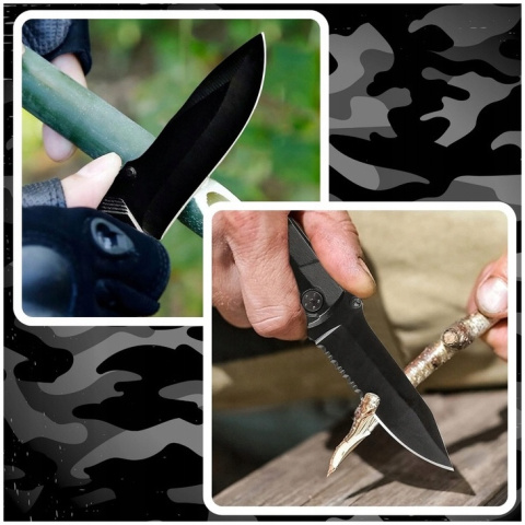 NÓŻ SKŁADANY TAKTYCZNY SURVIVAL MYŚLIWSKI DO CIĘCIA OSTRY FINKA CAMPING NÓŻ SKŁADANY TAKTYCZNY SURVIVAL MYŚLIWSKI DO CIĘCIA OSTRY FINKA CAMPING