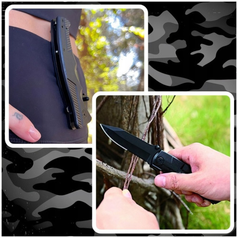 NÓŻ SKŁADANY TAKTYCZNY SURVIVAL MYŚLIWSKI DO CIĘCIA OSTRY FINKA CAMPING NÓŻ SKŁADANY TAKTYCZNY SURVIVAL MYŚLIWSKI DO CIĘCIA OSTRY FINKA CAMPING