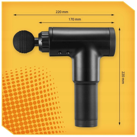 PISTOLET DO MASAŻU MASSAGE GUN PRO 4 KOŃCÓWKI - Mocny Masażer Ciała PISTOLET DO MASAŻU MASSAGE GUN PRO 4 KOŃCÓWKI - Mocny Masażer Ciała