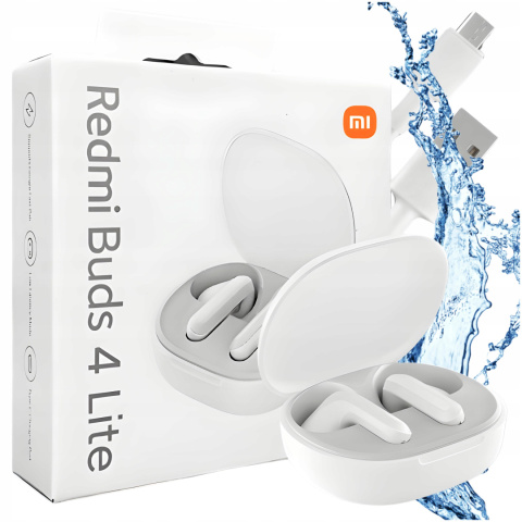 SŁUCHAWKI BEZPRZEWODOWE Xiaomi Redmi Buds 4 Lite DOUCZNE WODOODPORNE GFP SŁUCHAWKI BEZPRZEWODOWE Xiaomi Redmi Buds 4 Lite DOUCZNE WODOODPORNE GFP