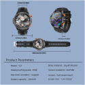 SmartWatch ZEGAREK SPORTOWY WODOODPORNY IP68 Z LATARKĄ SOLIDNY MENU PL