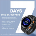 SmartWatch ZEGAREK SPORTOWY WODOODPORNY IP68 Z LATARKĄ SOLIDNY MENU PL