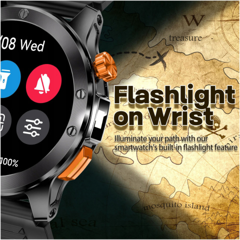 SmartWatch ZEGAREK SPORTOWY WODOODPORNY IP68 Z LATARKĄ SOLIDNY MENU PL SmartWatch ZEGAREK SPORTOWY WODOODPORNY IP68 Z LATARKĄ SOLIDNY MENU PL