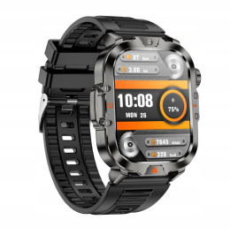 SmartWatch ZEGAREK SPORTOWY WODOODPORNY IP68 Z LATARKĄ SOLIDNY V17 MENU PL