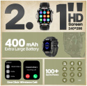 SmartWatch ZEGAREK SPORTOWY WODOODPORNY IP68 Z LATARKĄ SOLIDNY V17 MENU PL