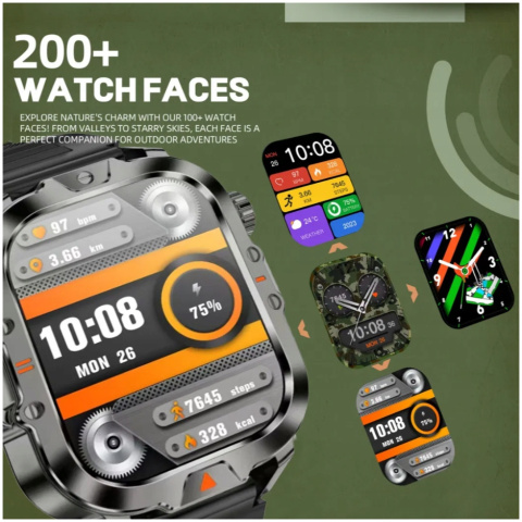 SmartWatch ZEGAREK SPORTOWY WODOODPORNY IP68 Z LATARKĄ SOLIDNY V17 MENU PL SmartWatch ZEGAREK SPORTOWY WODOODPORNY IP68 Z LATARKĄ SOLIDNY V17 MENU PL