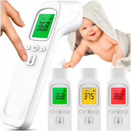 TERMOMETR BEZDOTYKOWY NA PODCZERWIEŃ LCD - DOKŁADNY, HIGIENICZNY, SZYBKI