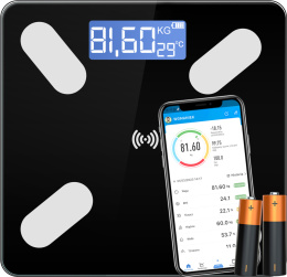 WAGA ŁAZIENKOWA ANALITYCZNA SMART 25W1 APK LCD 180 KG - ŚLEDŹ SWOJE POSTĘPY