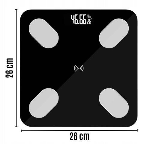 WAGA ŁAZIENKOWA ANALITYCZNA SMART 25W1 APK LCD 180 KG - ŚLEDŹ SWOJE POSTĘPY WAGA ŁAZIENKOWA ANALITYCZNA SMART 25W1 APK LCD 180 KG - ŚLEDŹ SWOJE POSTĘPY